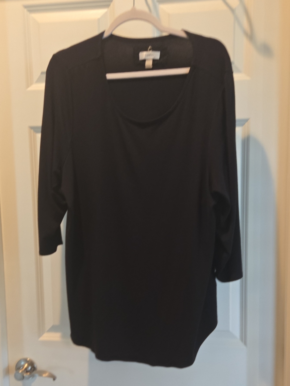Cupio Black Long Sleeve Scoop Neck Tunic